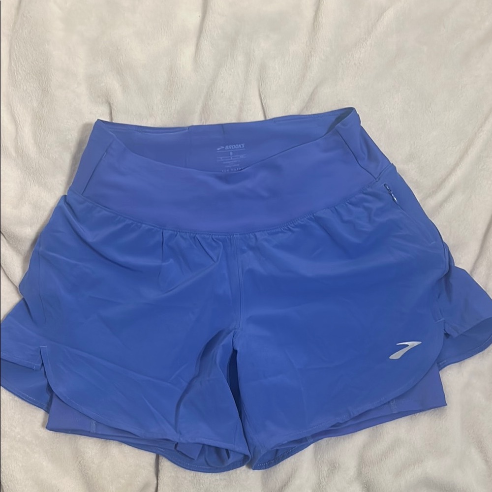 Women's Brooks Blue Athletic Shorts